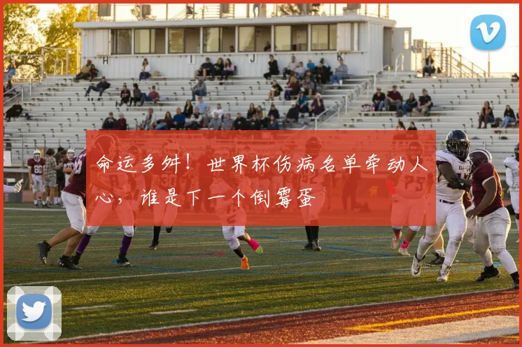命运多舛!世界杯伤病名单牵动人心,谁是下一个倒霉蛋